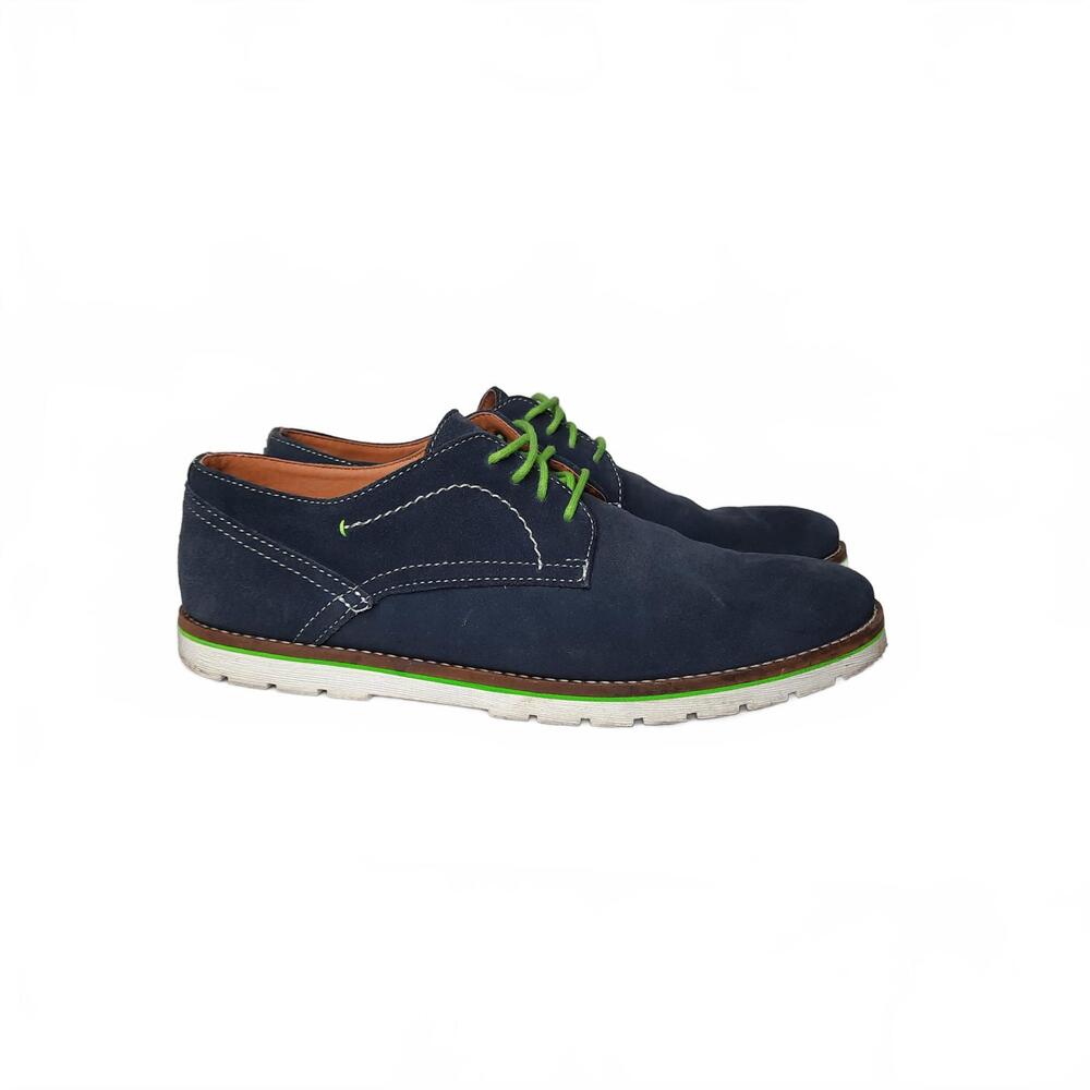 Ben Sherman Mickey Men's Blue Suede Leather Shoes Size 10